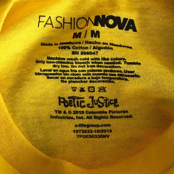 Unisex Tupac Poetic Justice LS T-shirt - Picture 5 of 5